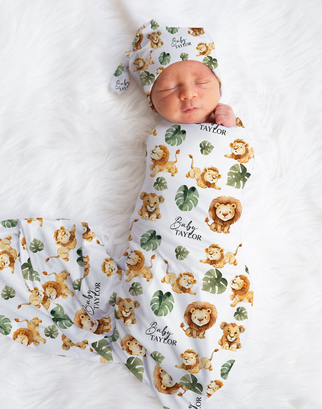 Custom Swaddle Wrap & Beanie