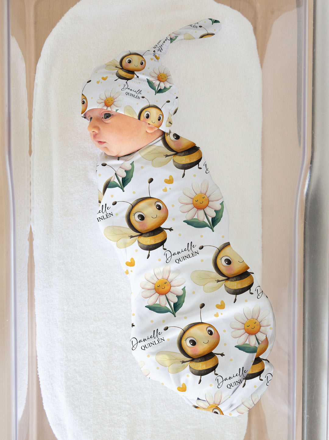 custom baby gifts featuring honey bee design