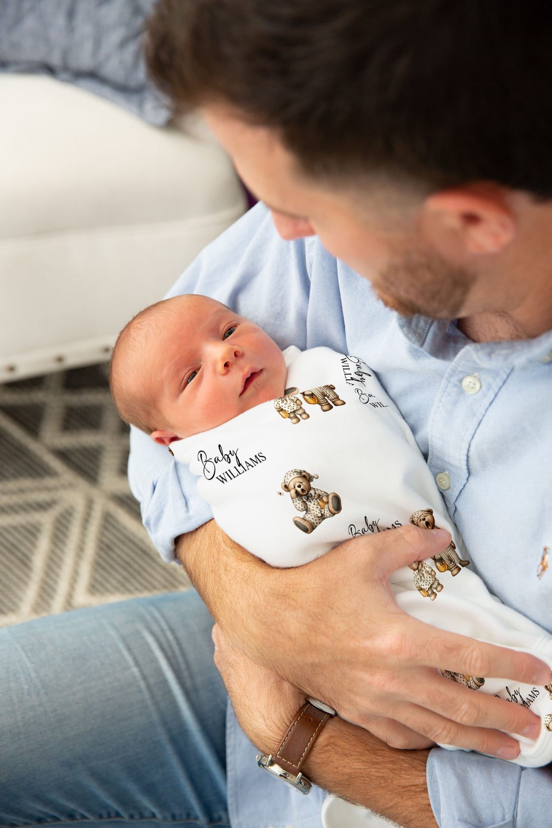 Custom Swaddle Wrap & Beanie