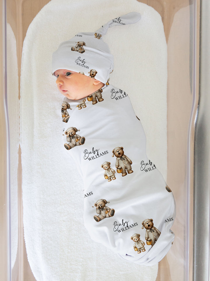 Custom Swaddle Wrap & Beanie