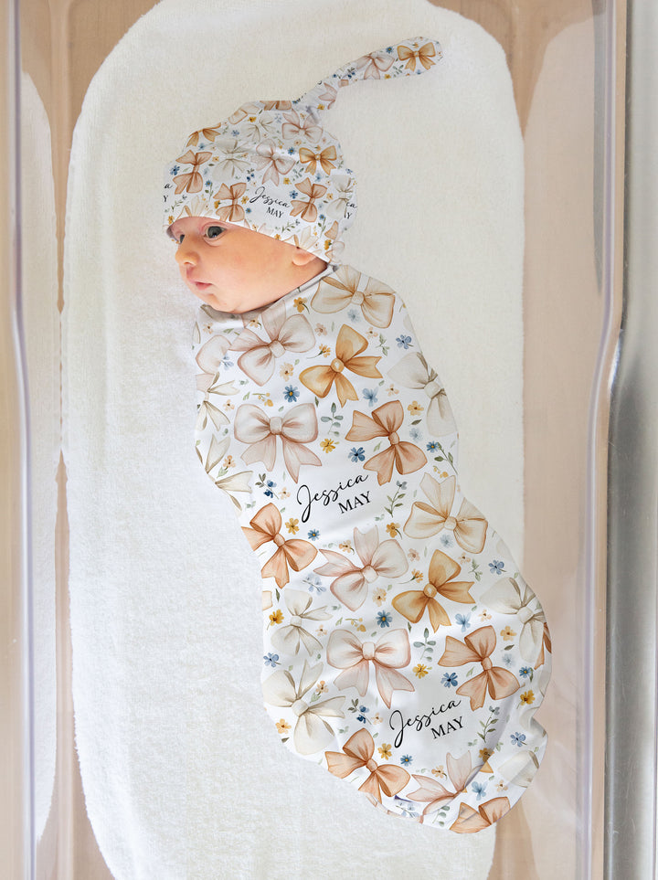 Custom Swaddle Wrap & Beanie