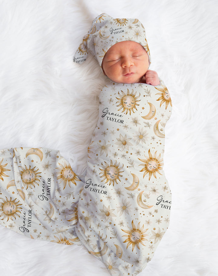 Custom Swaddle Wrap & Beanie