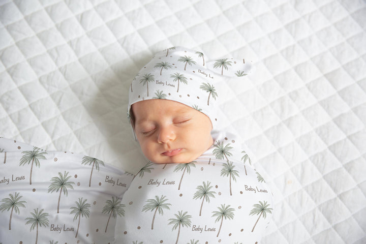 PALM TREE BABY SWADDLE
