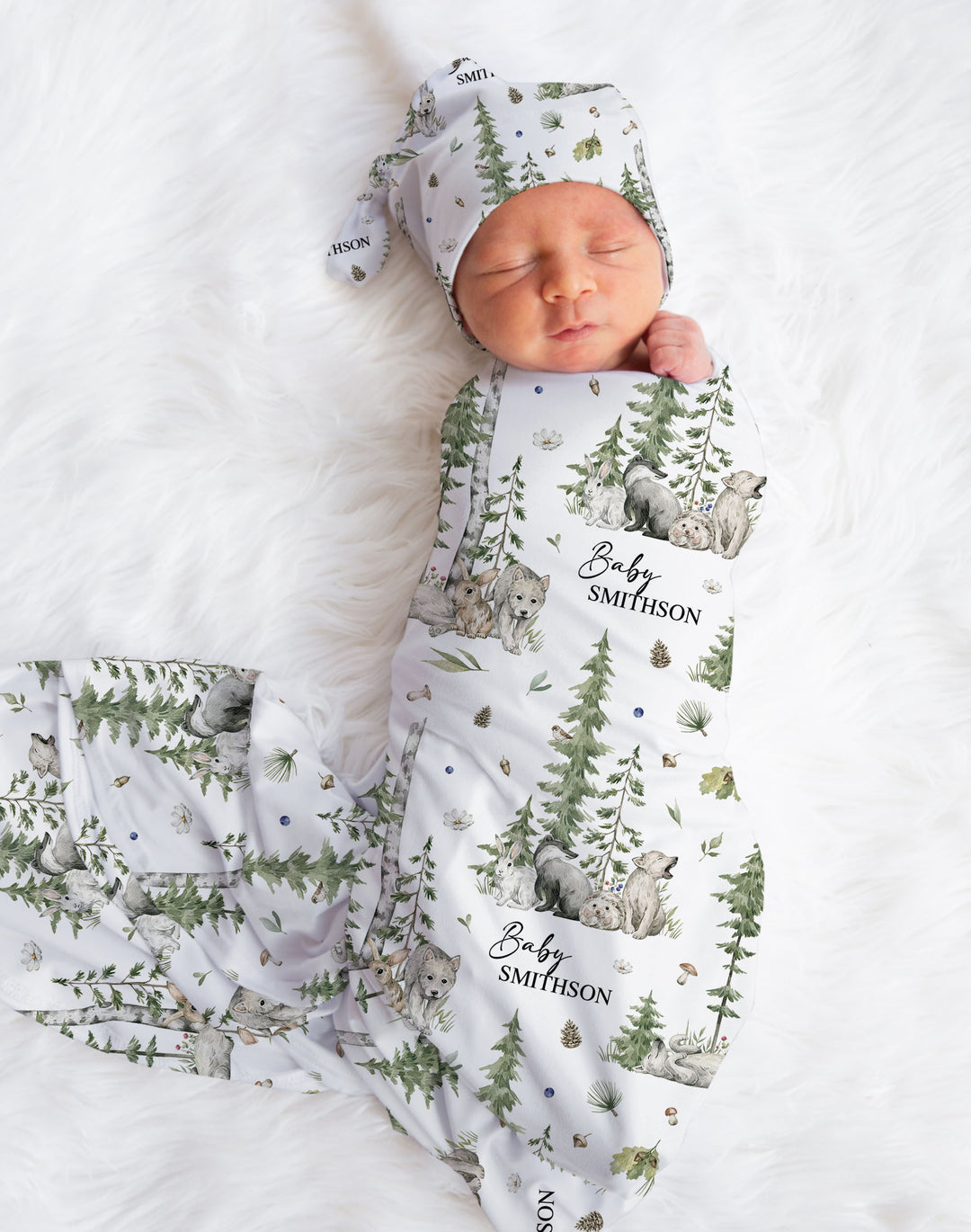 Custom Swaddle Wrap & Beanie