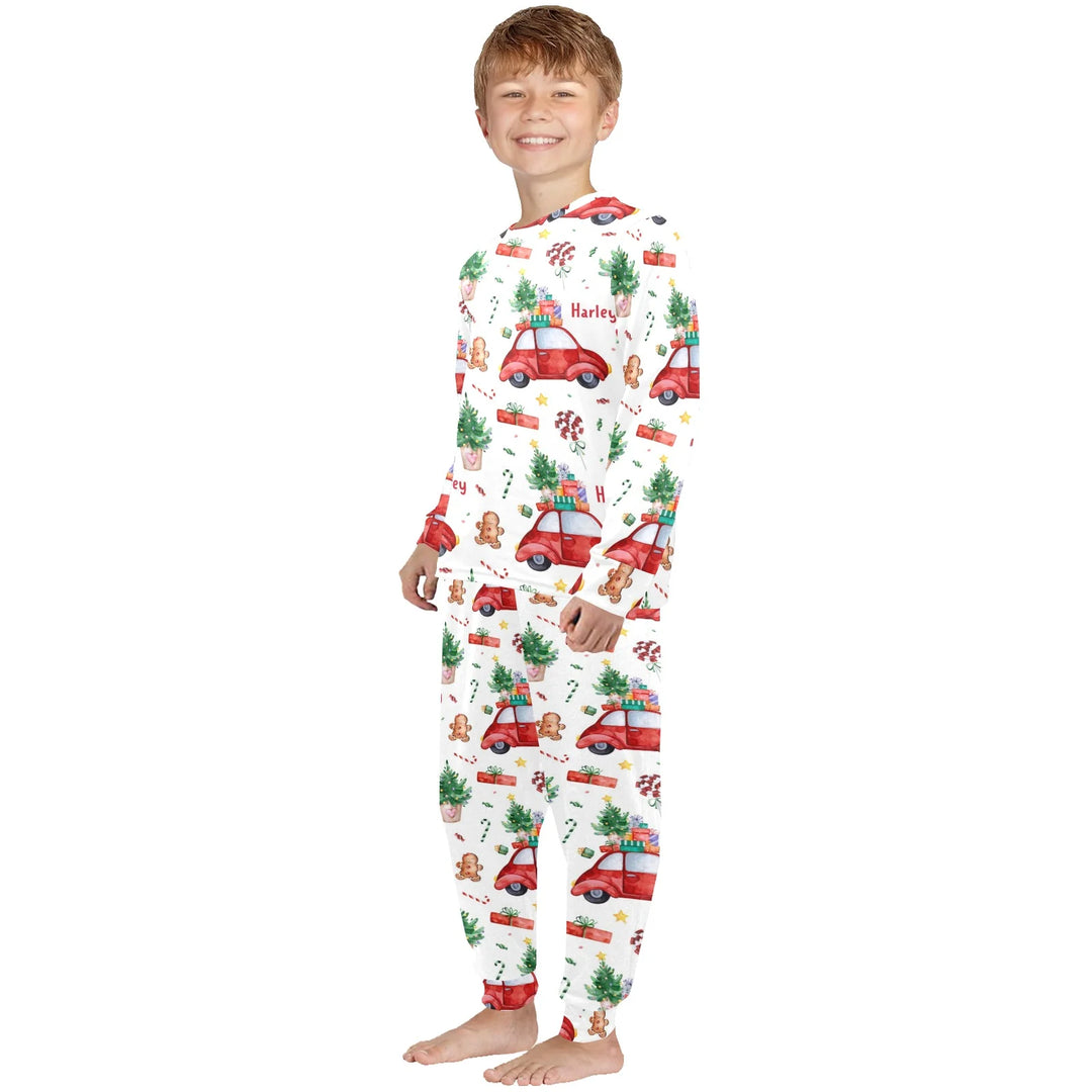 Personalised Christmas Kids Pyjamas - Long Sleeve - The Custom Co