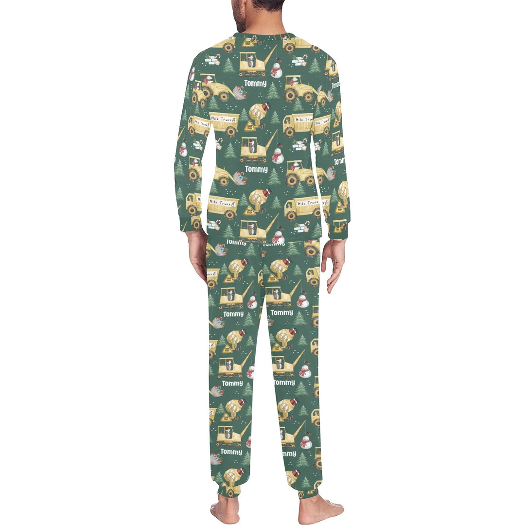 Personalised Christmas Men's Pyjamas - Long Sleeve - The Custom Co