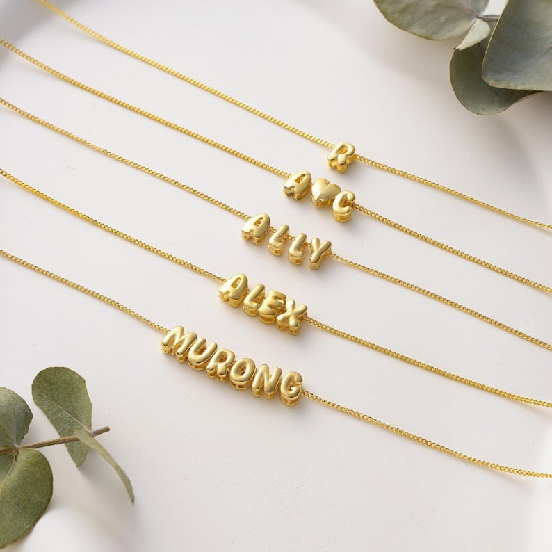 Bubble Name Necklace