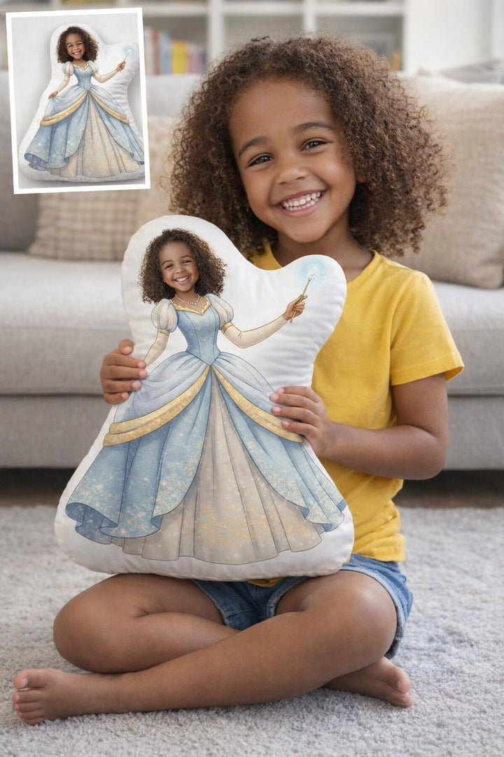 Personalised Photo Face Pillow – Custom Character Cushion