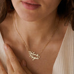 personalised heart necklace