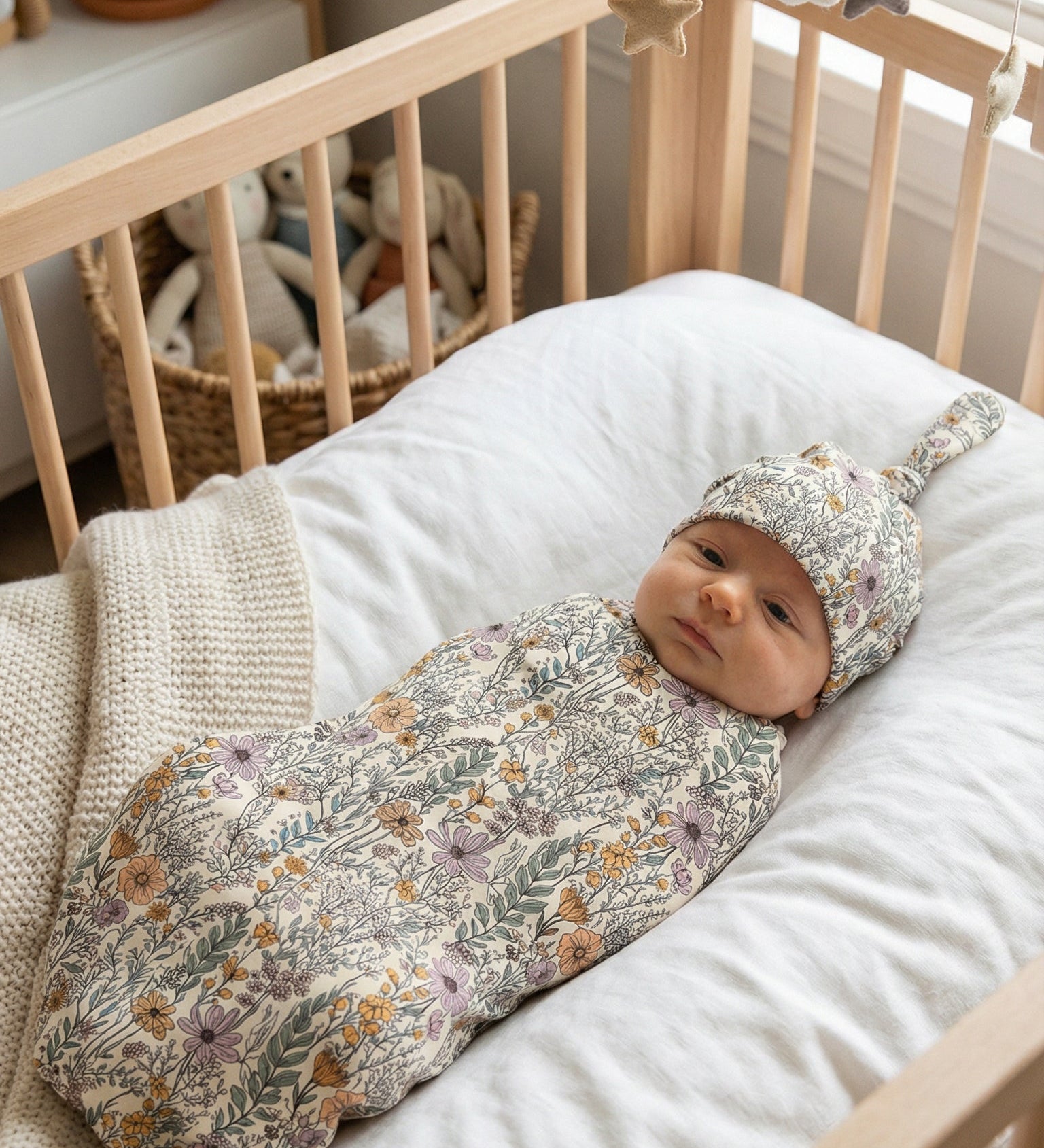 Wildflower Swaddle Set (Non-Personalised)