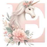 Unicorn Initial Toy Basket
