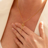 Birth Flower Name Necklace