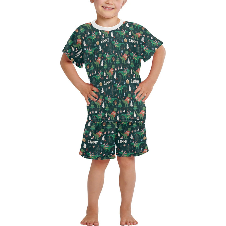 Personalised Christmas Kids Pyjamas - Short Sleeve - The Custom Co