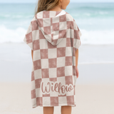 personalised hooded beach towel