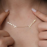 double name necklace