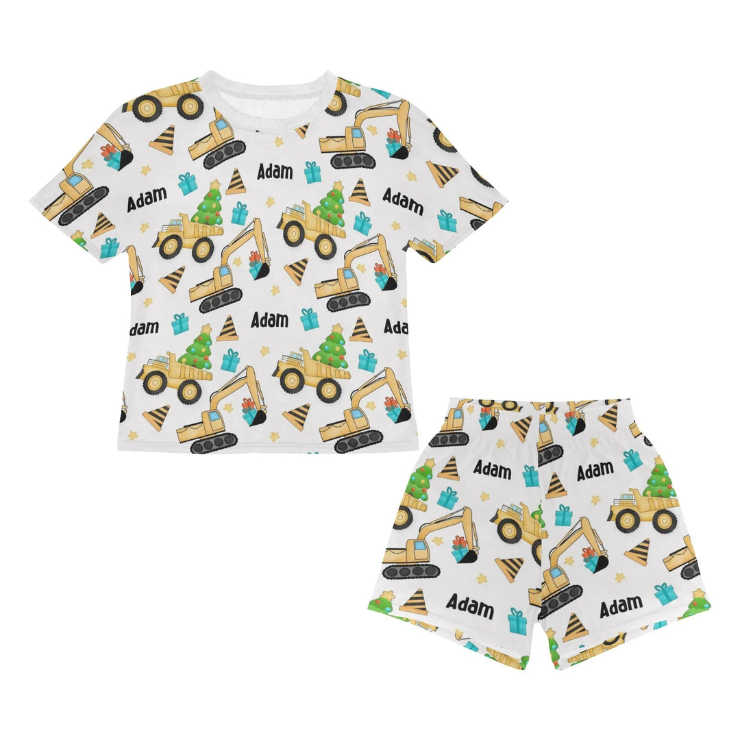 Personalised Christmas Kids Pyjamas - Short Sleeve - The Custom Co