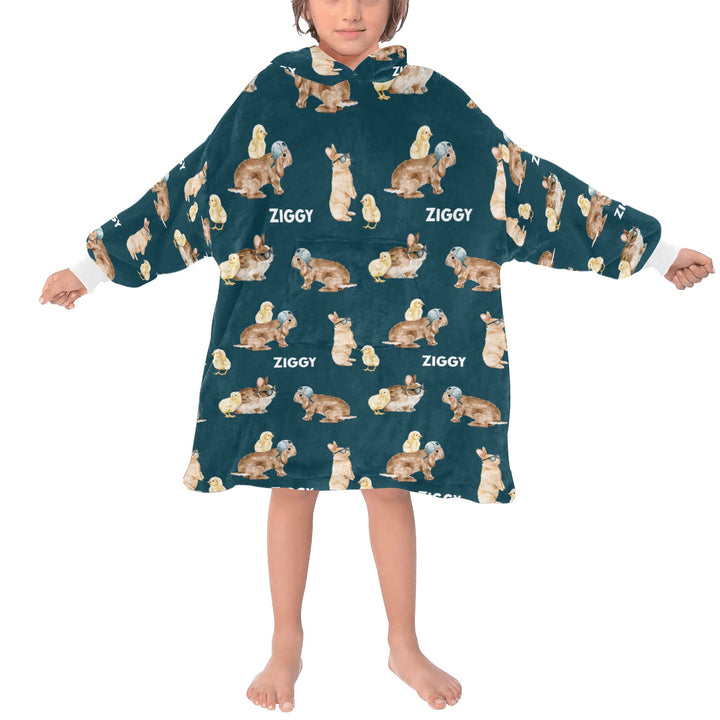 Personalised Easter Hoodie Blankets - The Custom Co