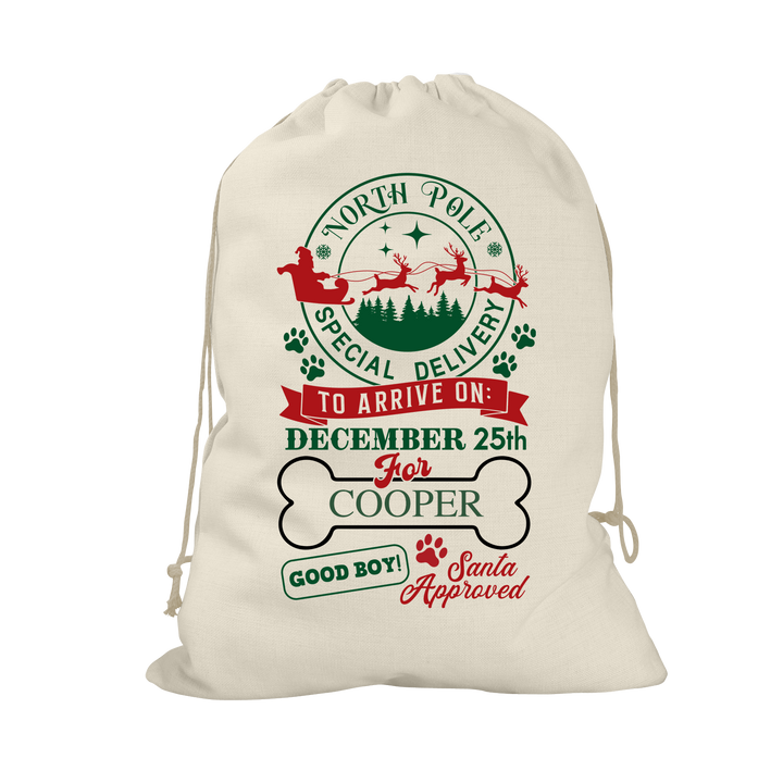 Merry Woofmas Santa Sack