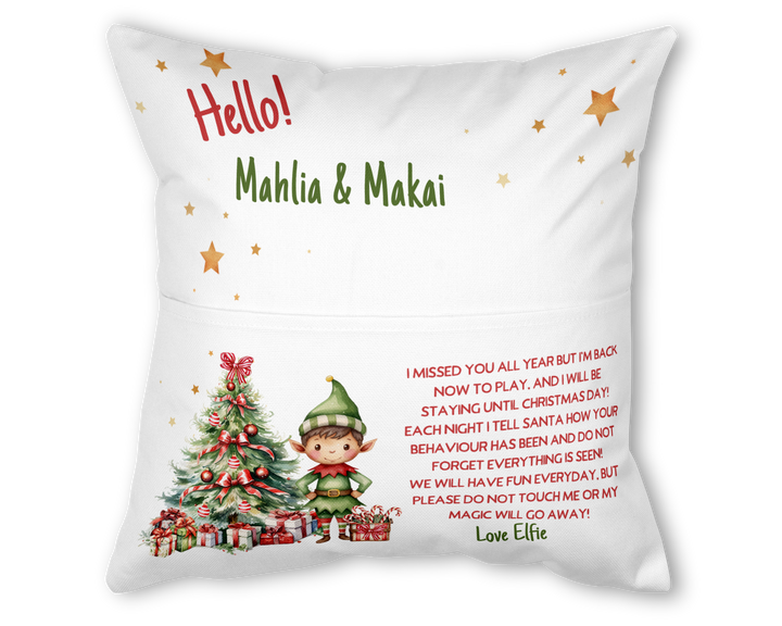 Elf Christmas Cushion