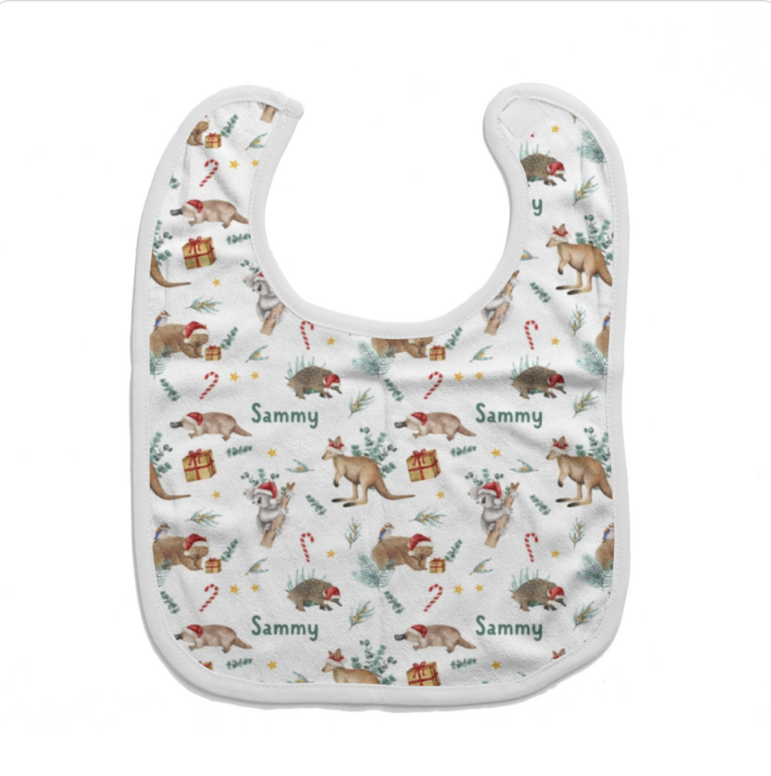 Personalised Christmas Baby Bib - The Custom Co