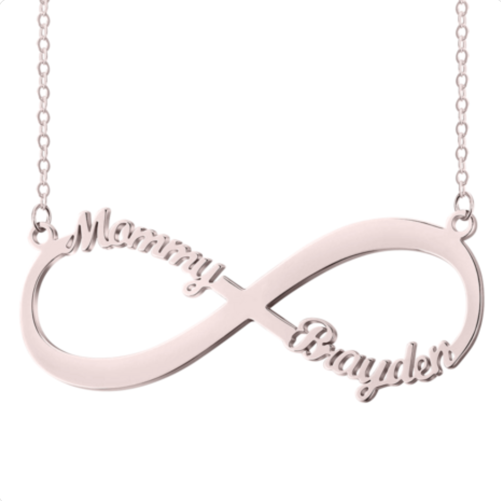 Personalised Infinity Name Necklace - The Custom Co