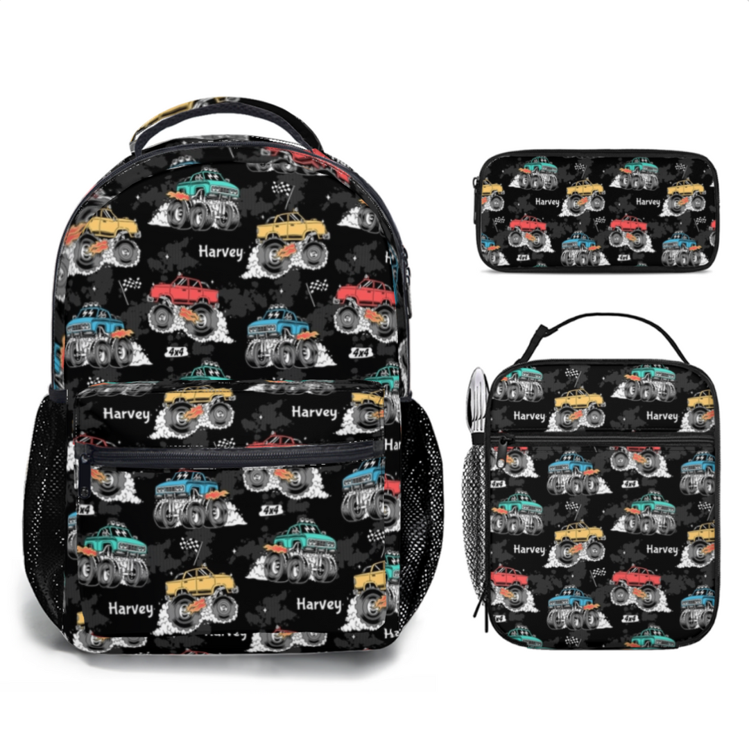 monster truck backpack kids