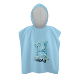 Whale Initial Hooded Towel