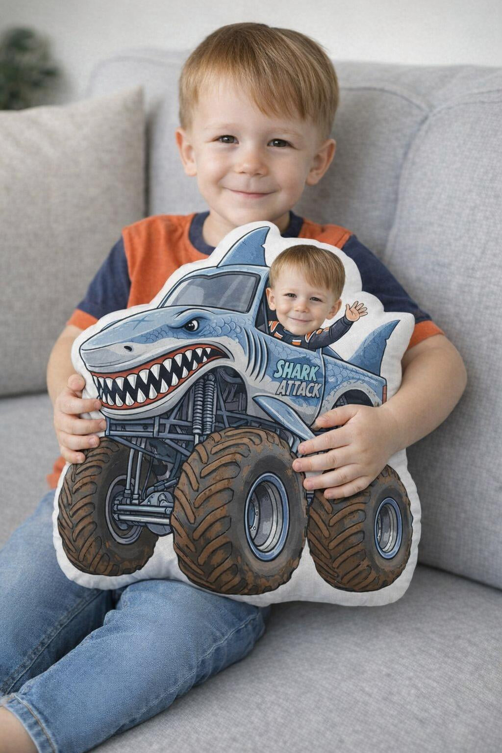 Personalised Photo Face Pillow – Custom Character Cushion