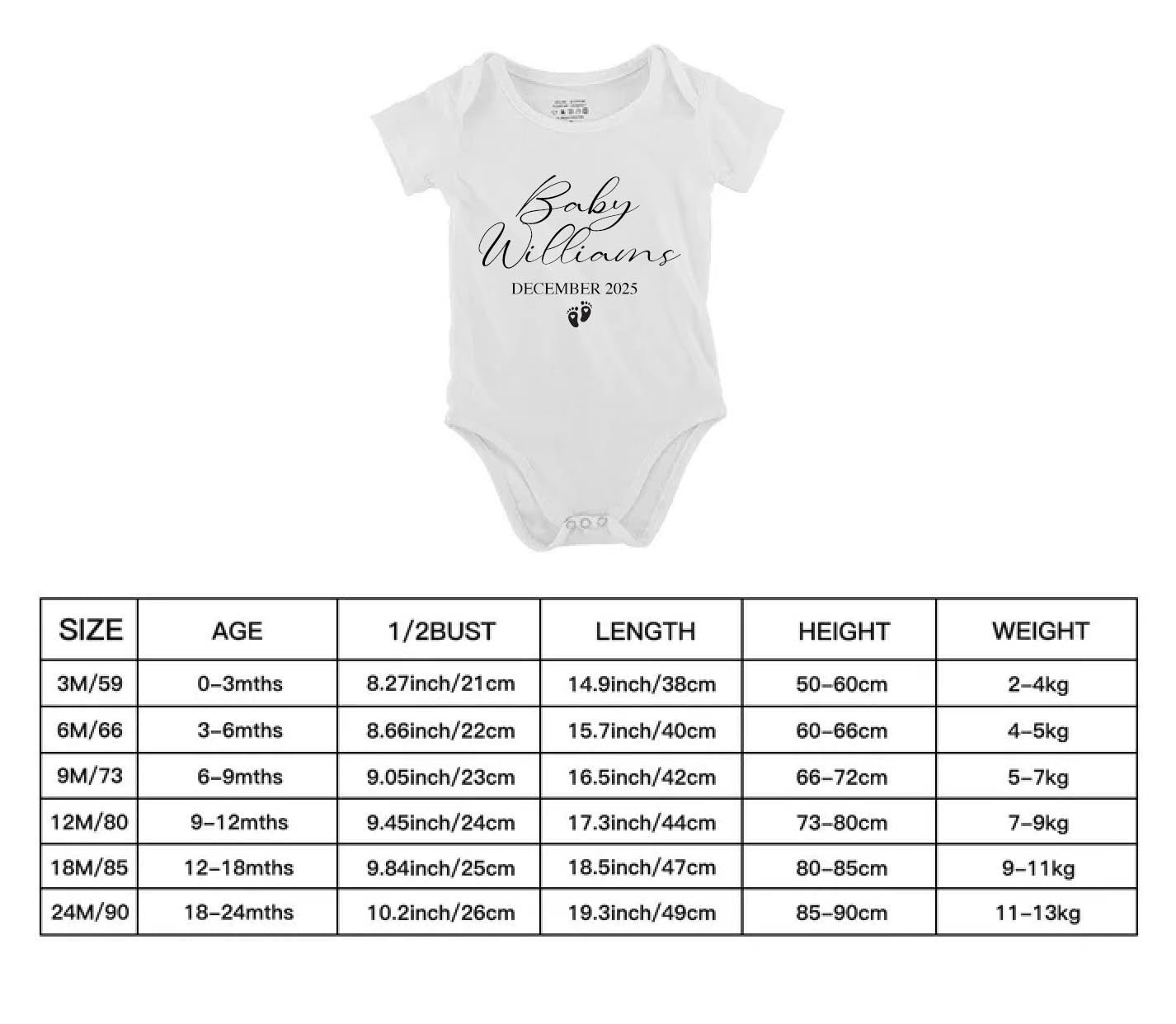 Baby Announcement Onesie
