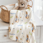 personalised baby blankets peter rabbit