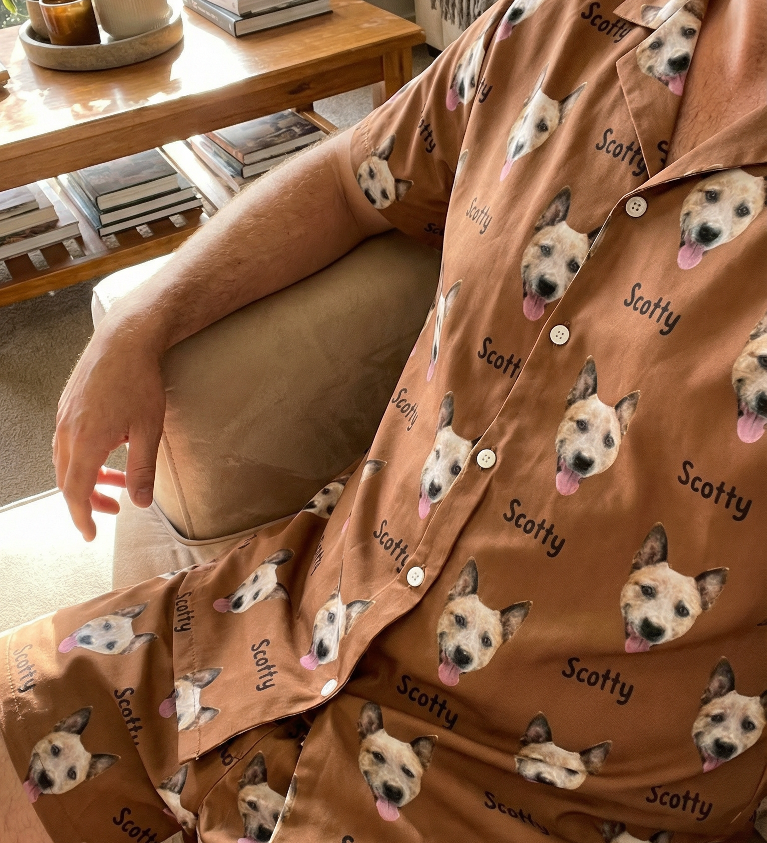 personalised short pet pyjama