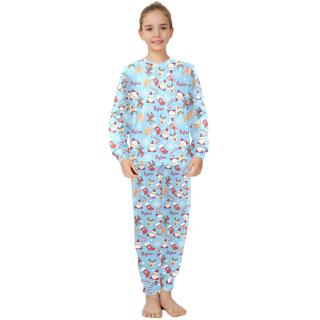 Personalised Christmas Kids Pyjamas - Long Sleeve - The Custom Co