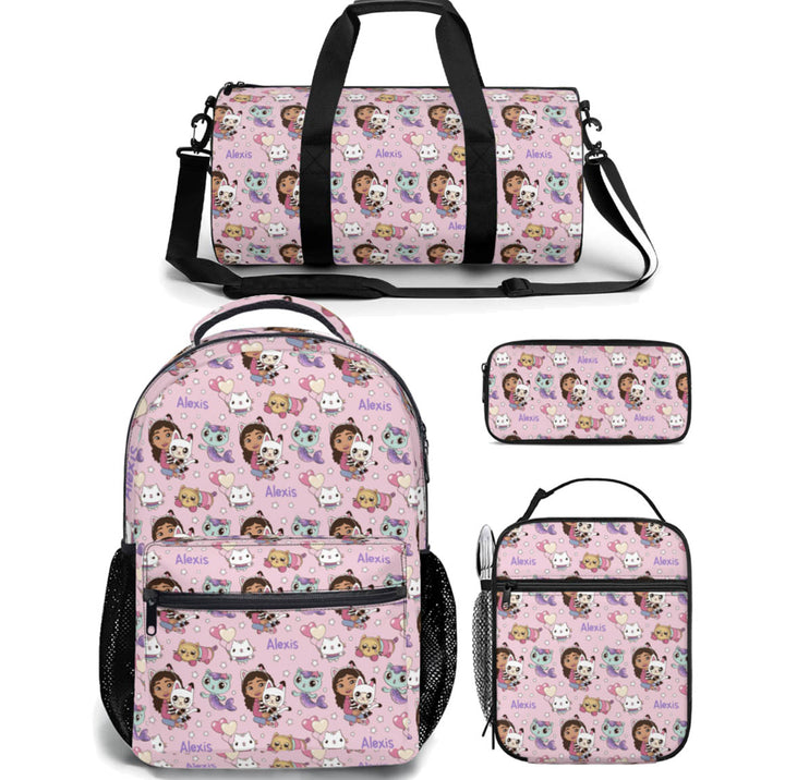 Personalised Duffle Bag, Backpack, Lunch Bag + Pencil Case Value Combo