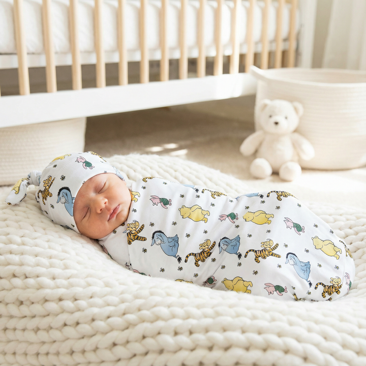 classic winnie the pooh swaddle set | the custom co
