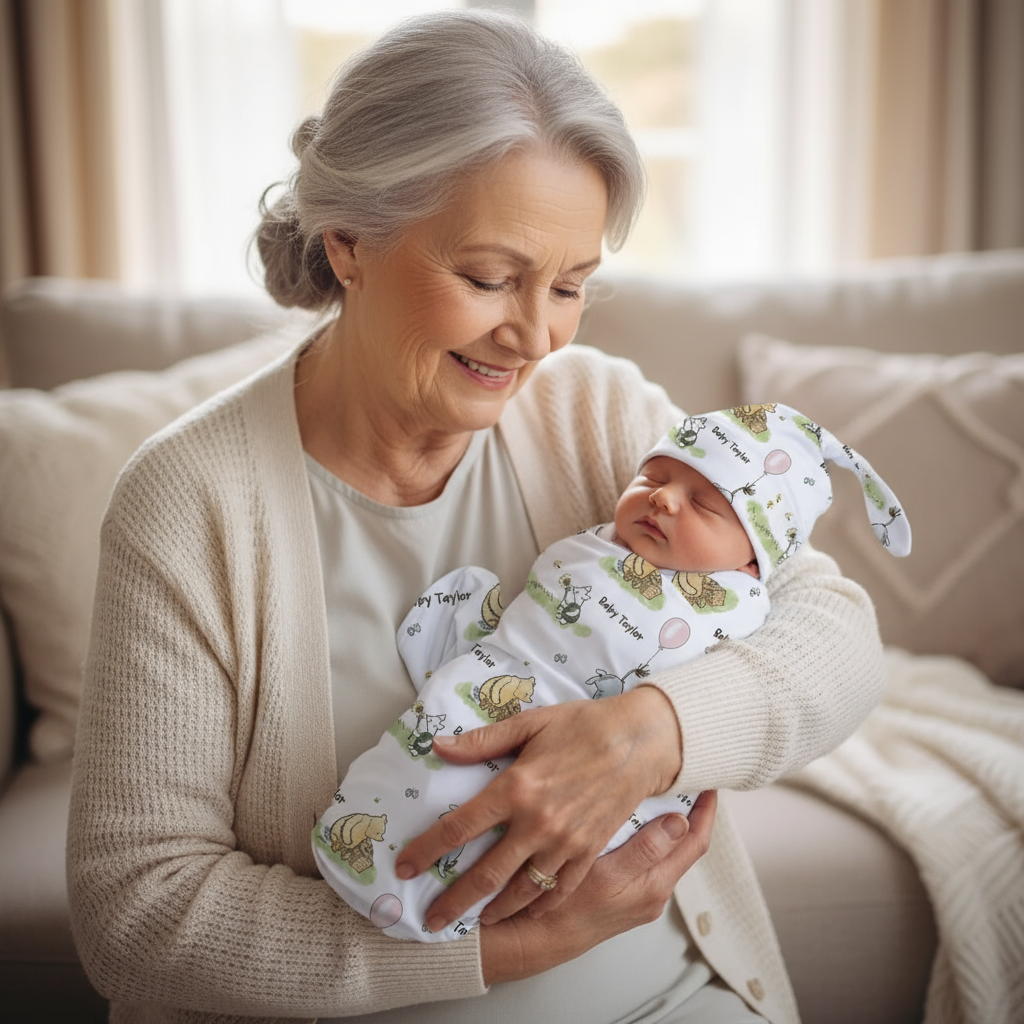 newborn gift swaddle set