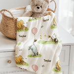 baby blanket personalised winnie the pooh