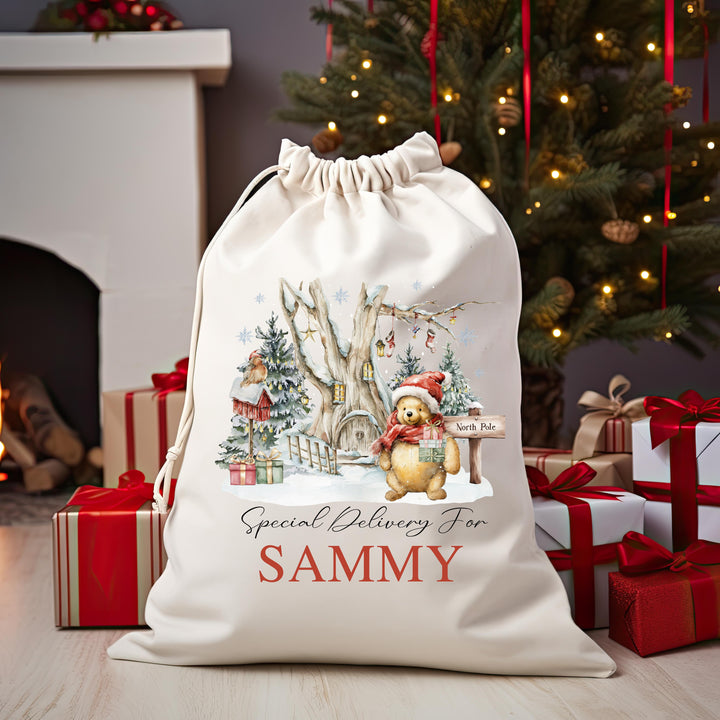 winnie the pooh santa sack