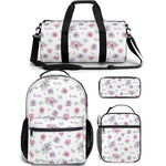 floral kids backpack lunch bag duffle bag combo