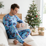 Personalised Christmas Men's Pyjamas - Long Sleeve
