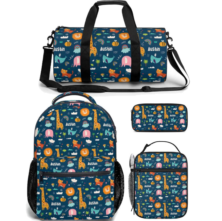 boys backpack lunch bag duffle bag combo