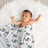 cute baby whale swaddle great baby shower gift