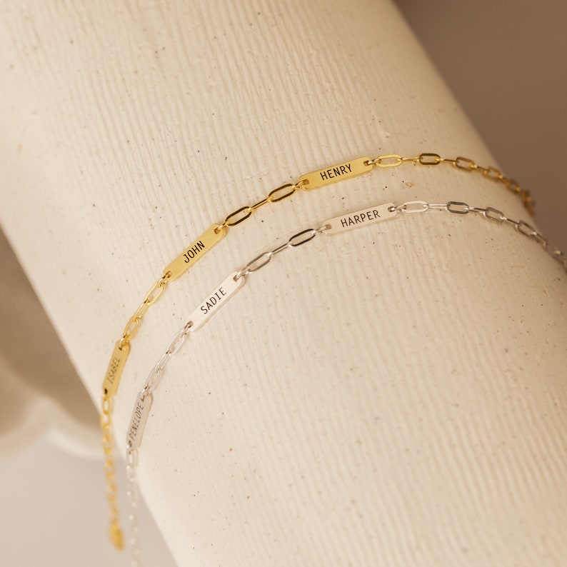 etch bracelet with names