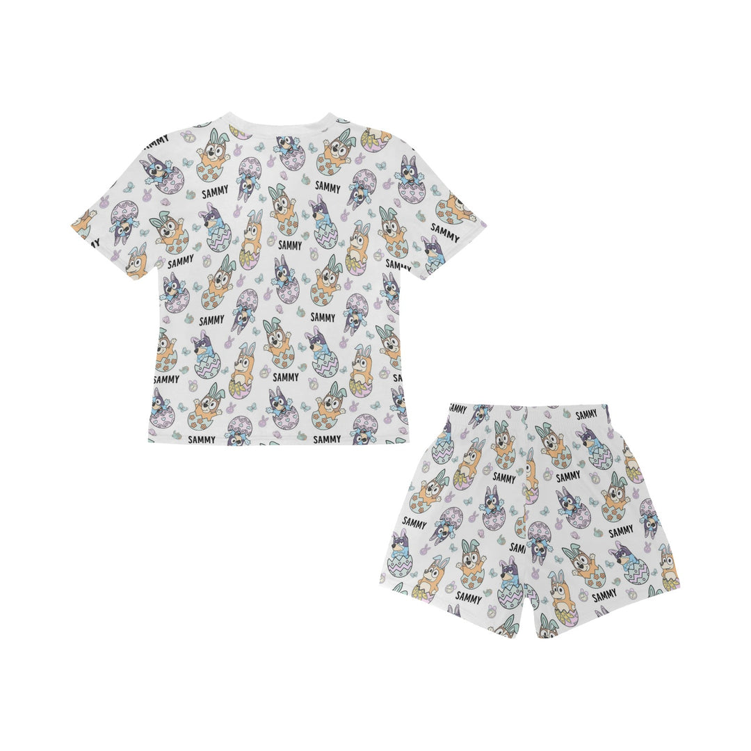 Personalised Easter Pyjamas - Short Sleeve - The Custom Co