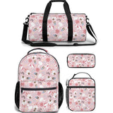 girls backpack lunch bag duffle bag combo