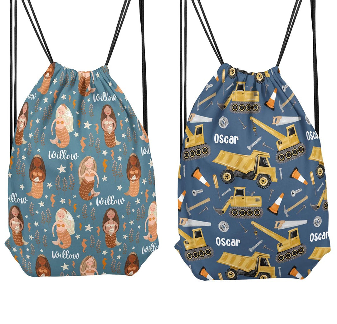 Personalised Kids Drawstring Bags - The Custom Co