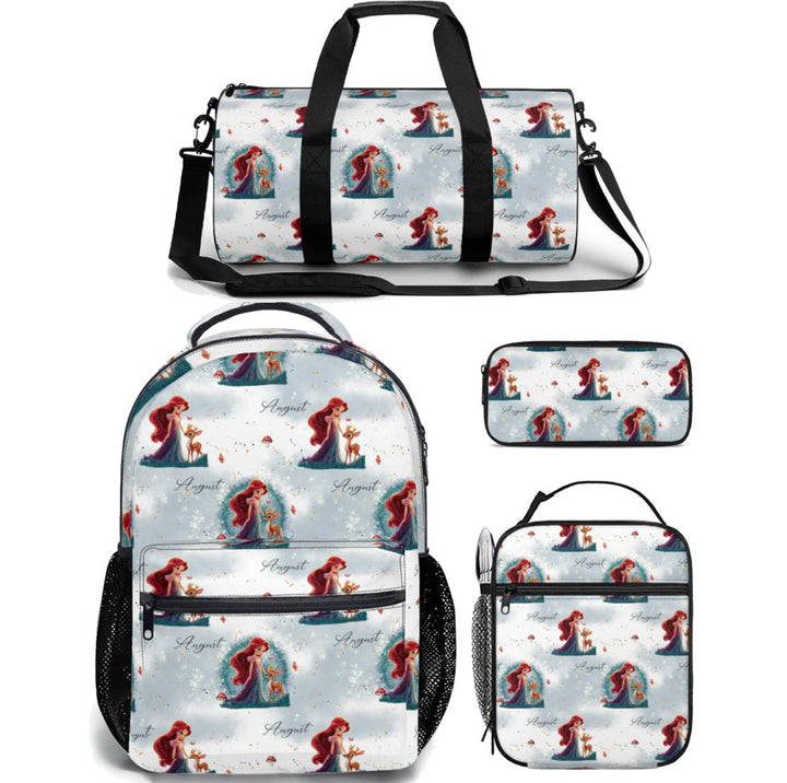 PRINCESS Duffle Bag, Backpack, Lunch Bag + Pencil Case Value Combo