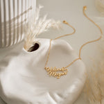 personalised heart necklace