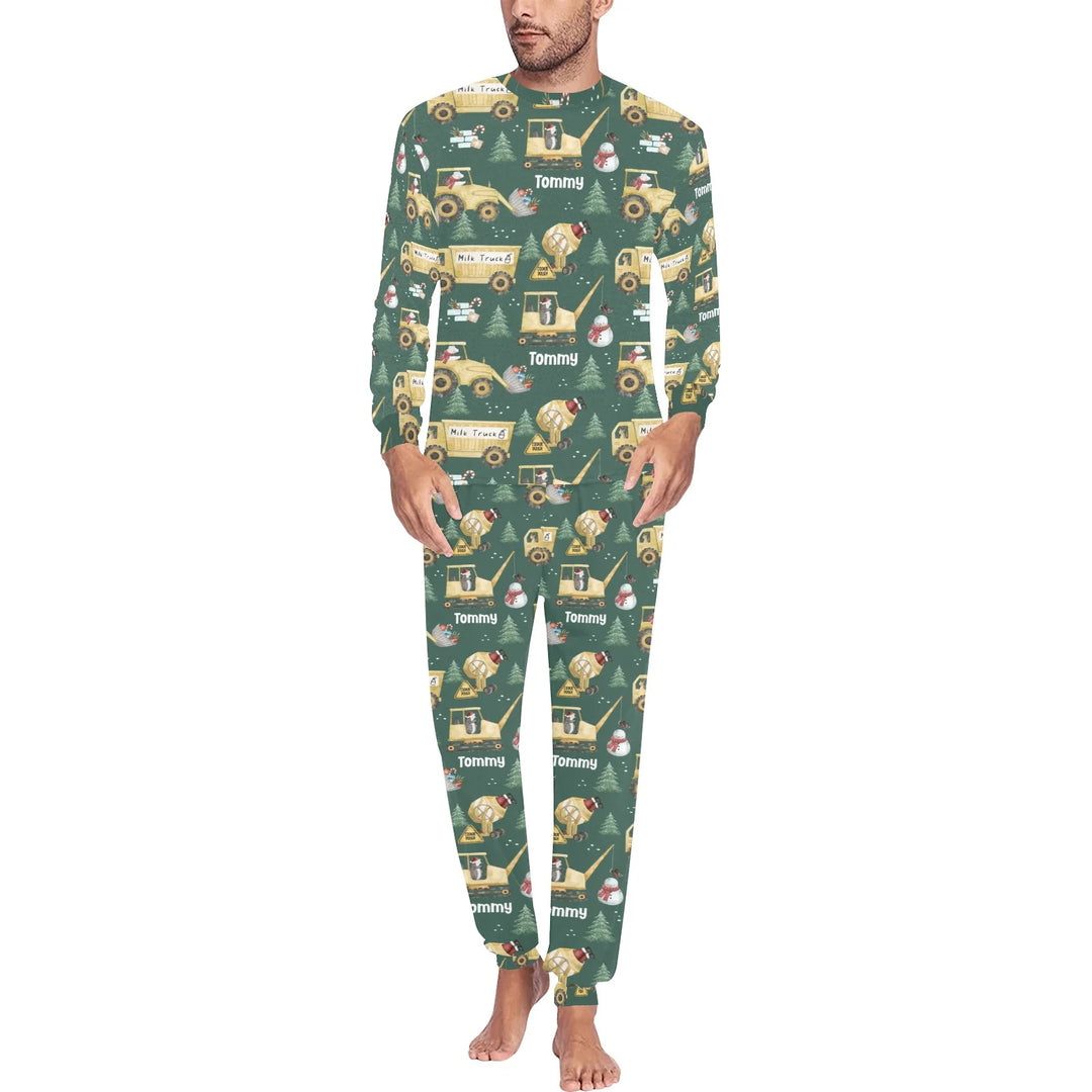 Personalised Christmas Men's Pyjamas - Long Sleeve - The Custom Co