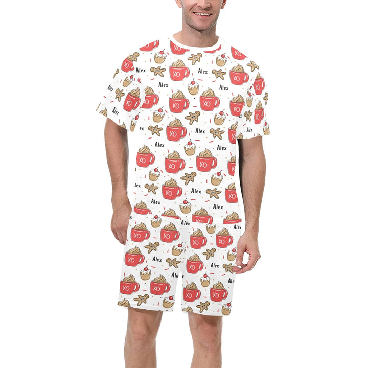 Personalised Christmas Men's Pyjamas - Short Sleeve - The Custom Co
