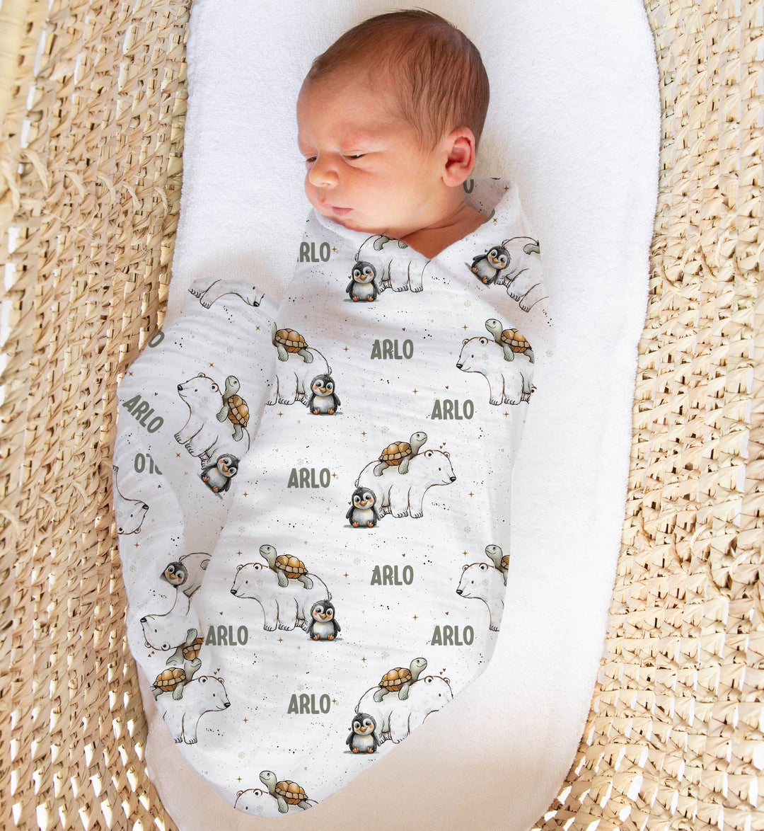 Personalised Muslin Swaddle Wrap